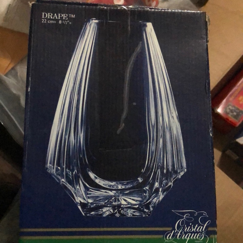 Cristal d arques drape 22cm x 8 1/2 glasses